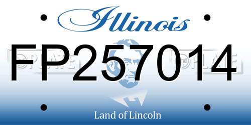 FP257014 Illinois License Plate