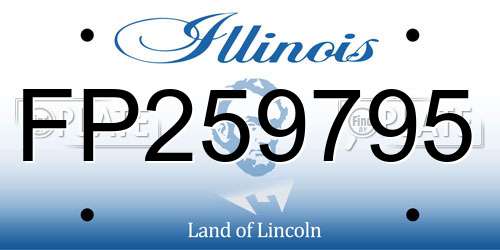 FP259795 Illinois License Plate