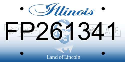 FP261341 Illinois License Plate