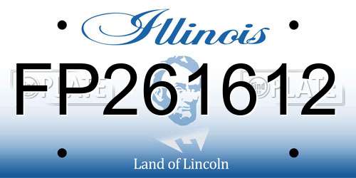 FP261612 Illinois License Plate