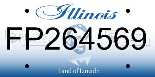 FP264569 Illinois License Plate