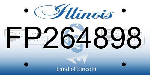 FP264898 Illinois License Plate