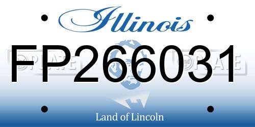 FP266031 Illinois License Plate