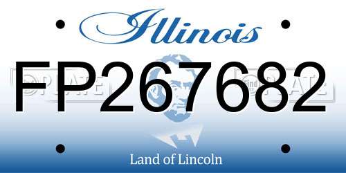 FP267682 Illinois License Plate