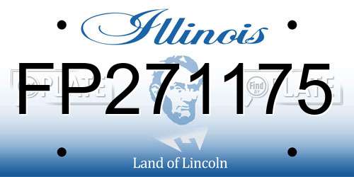 FP271175 Illinois License Plate