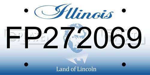 FP272069 Illinois License Plate