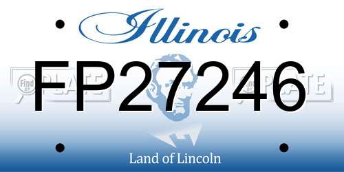 FP27246 Illinois License Plate