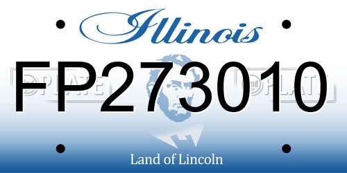 FP273010 Illinois License Plate