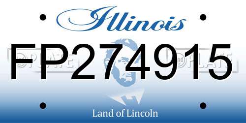 FP274915 Illinois License Plate