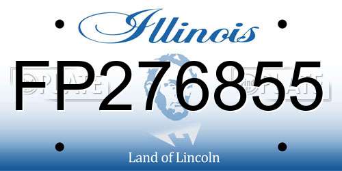 FP276855 Illinois License Plate