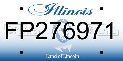 FP276971 Illinois License Plate