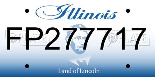 FP277717 Illinois License Plate