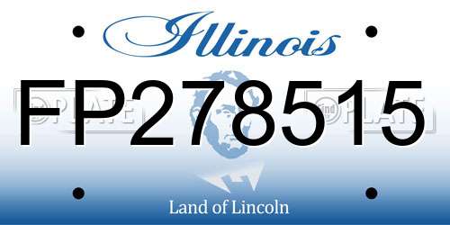 FP278515 Illinois License Plate