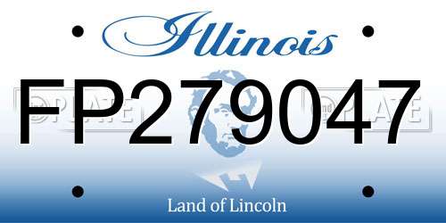 FP279047 Illinois License Plate