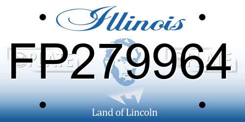 FP279964 Illinois License Plate