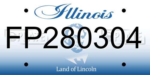 FP280304 Illinois License Plate