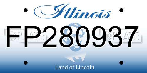 FP280937 Illinois License Plate