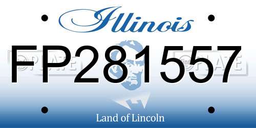 FP281557 Illinois License Plate