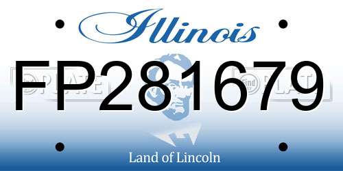 FP281679 Illinois License Plate