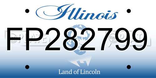 FP282799 Illinois License Plate