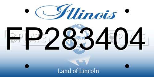 FP283404 Illinois License Plate