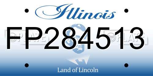 FP284513 Illinois License Plate