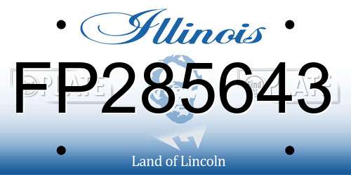 FP285643 Illinois License Plate