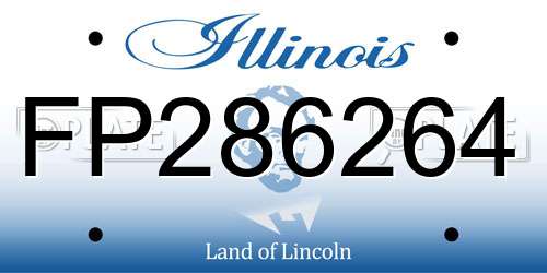 FP286264 Illinois License Plate