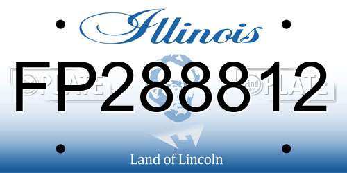 FP288812 Illinois License Plate
