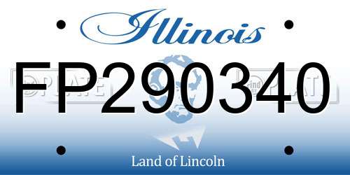 FP290340 Illinois License Plate