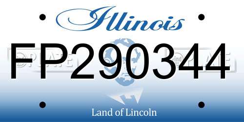 FP290344 Illinois License Plate