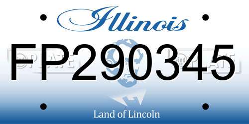 FP290345 Illinois License Plate
