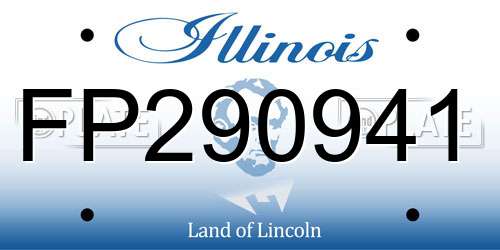 FP290941 Illinois License Plate