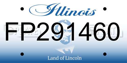 FP291460 Illinois License Plate