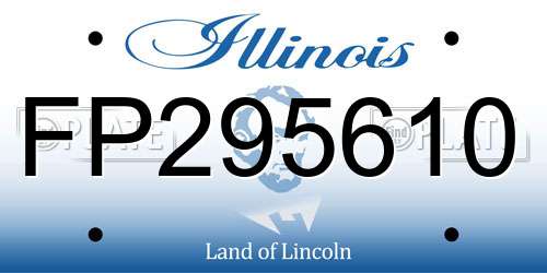 FP295610 Illinois License Plate