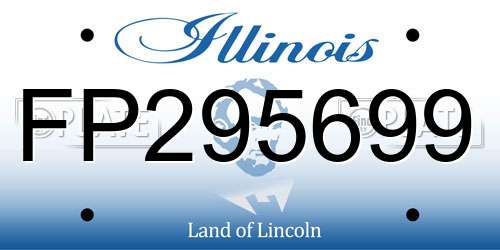 FP295699 Illinois License Plate