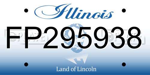 FP295938 Illinois License Plate
