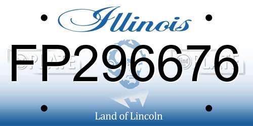 FP296676 Illinois License Plate