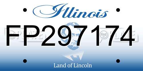 FP297174 Illinois License Plate