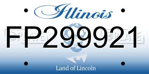 FP299921 Illinois License Plate