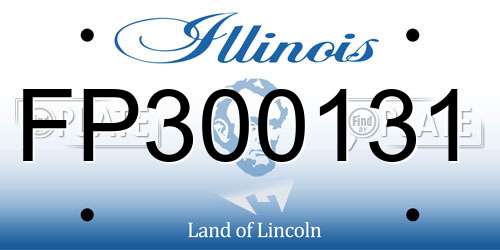 FP300131 Illinois License Plate