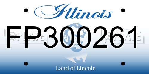FP300261 Illinois License Plate