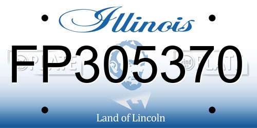 FP305370 Illinois License Plate
