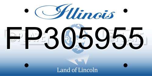 FP305955 Illinois License Plate