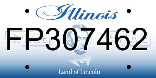 FP307462 Illinois License Plate
