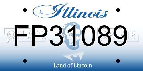 FP31089 Illinois License Plate