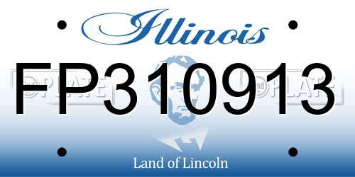 FP310913 Illinois License Plate