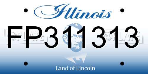 FP311313 Illinois License Plate