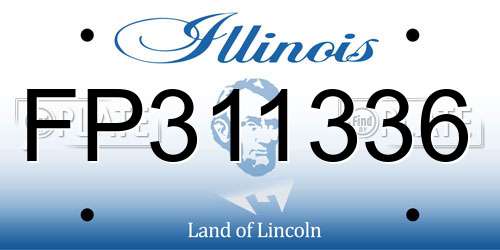 FP311336 Illinois License Plate