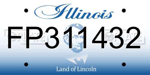 FP311432 Illinois License Plate